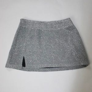 UNIF Sparkle Skirt Silver Mini
